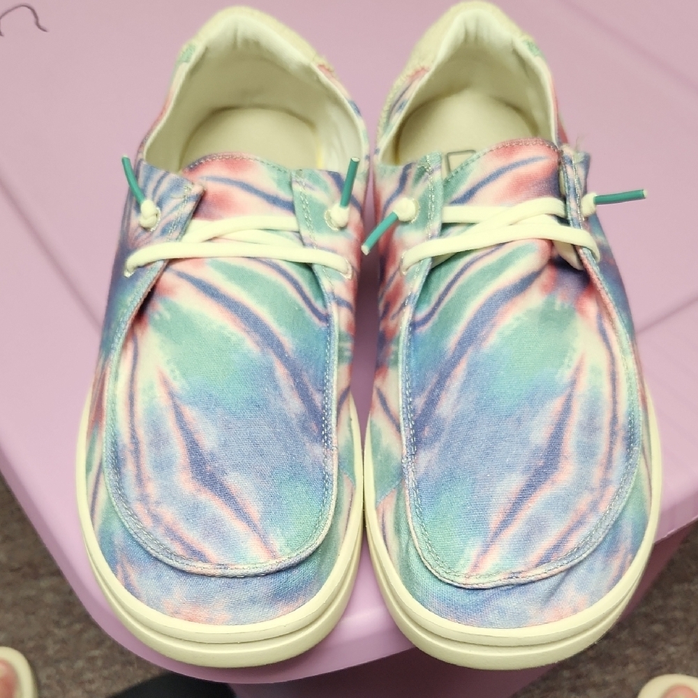 Colorful Tie-Dye Womens Shoes